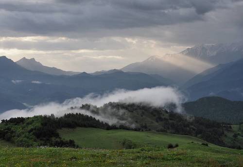 Утро в горах Ингушетии