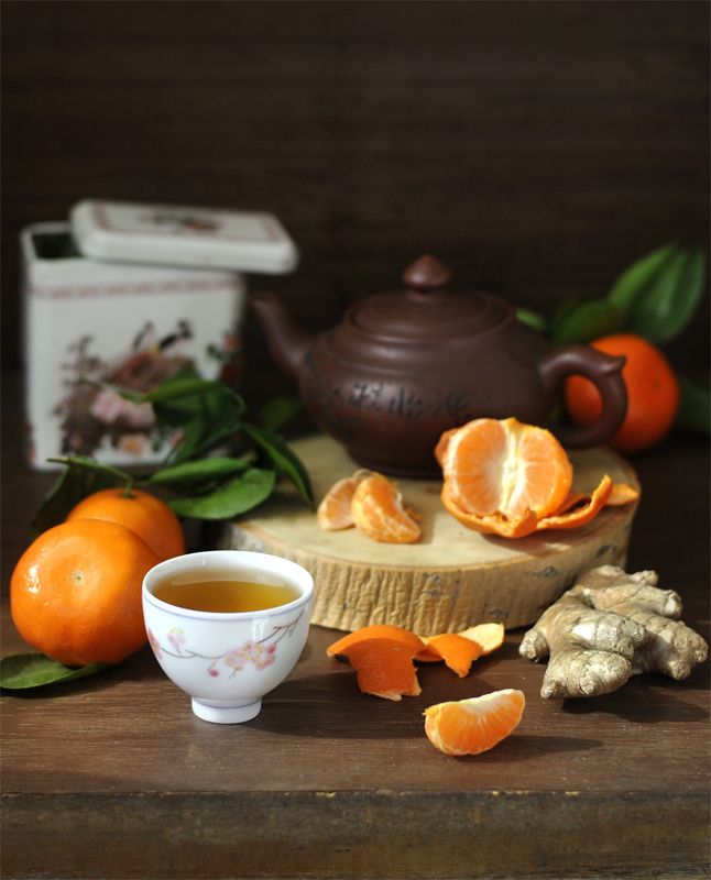 Цитрусово-имбирный чай