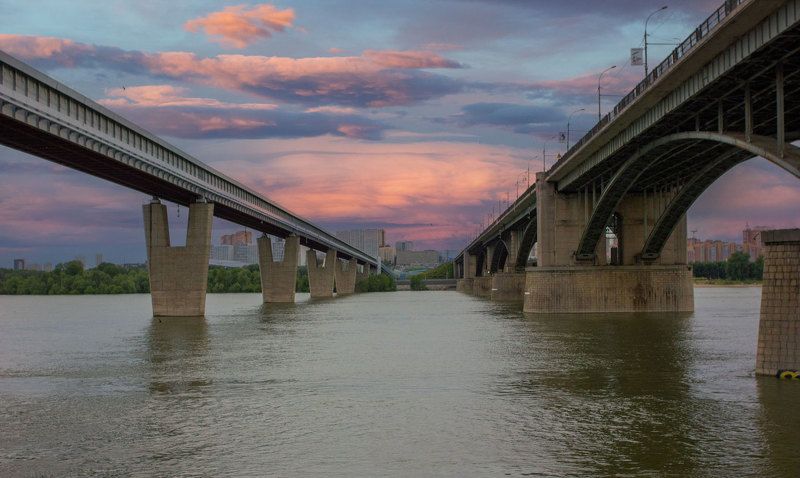 Новосибирск, мосты через Обь