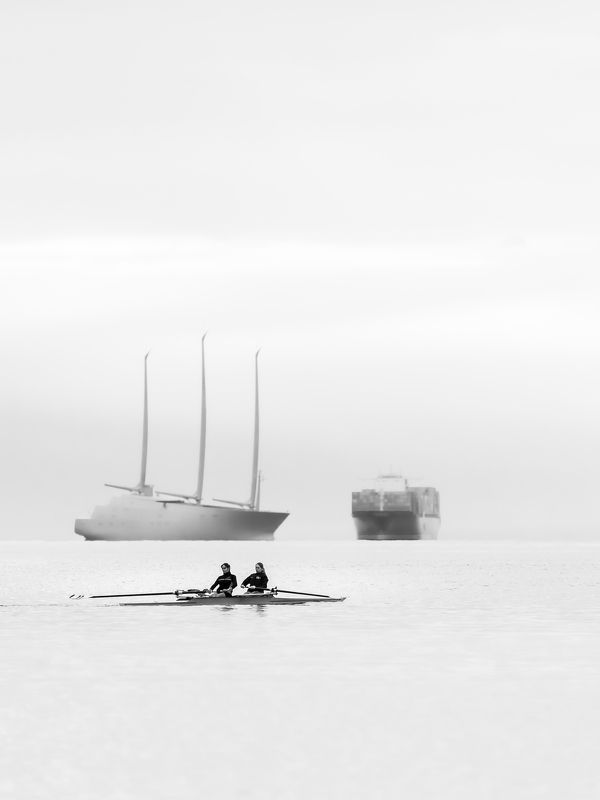 Rowers in Trieste