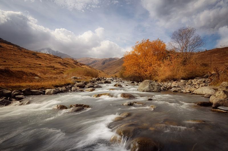 Горная река в Северной Осетии