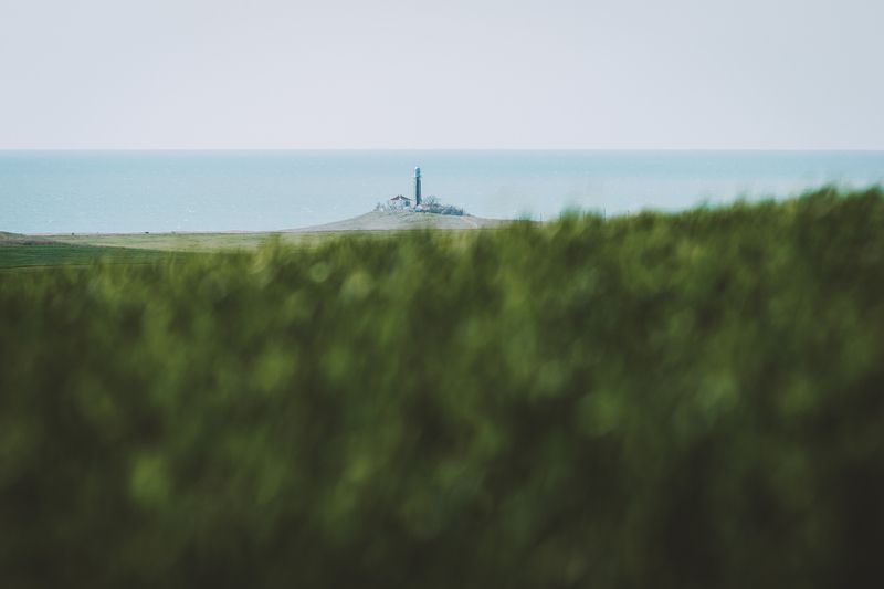 Вид на Кыз-Аульский маяк.