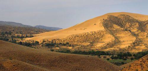 Песчаная гора Сары кум.. (Жёлтые пески)