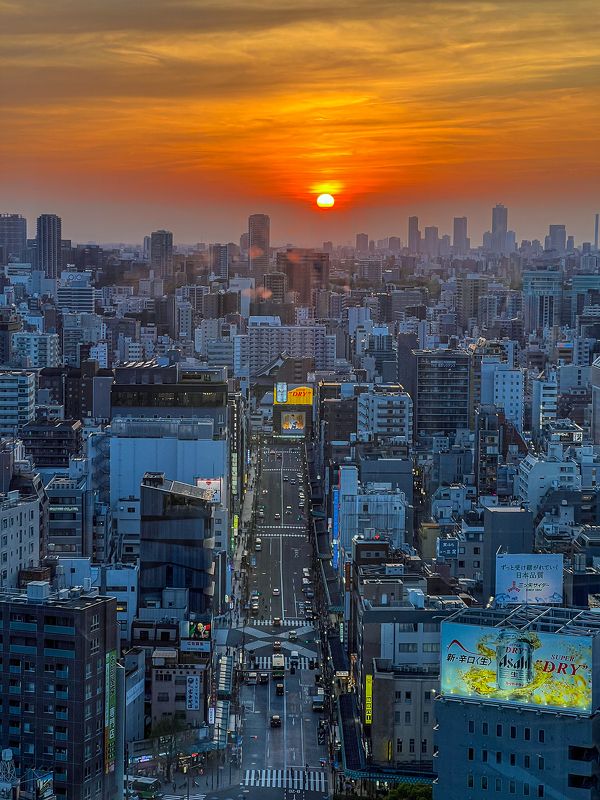 Tokyo, during sunset