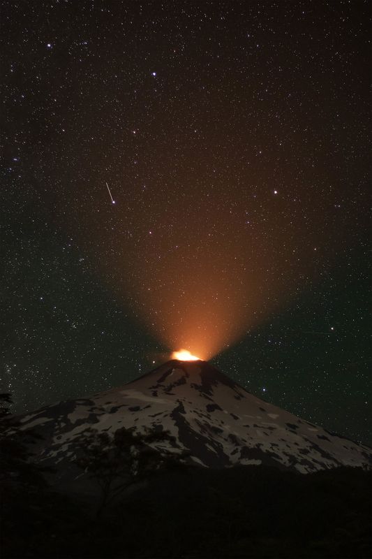 Villarica Volcano luminescence