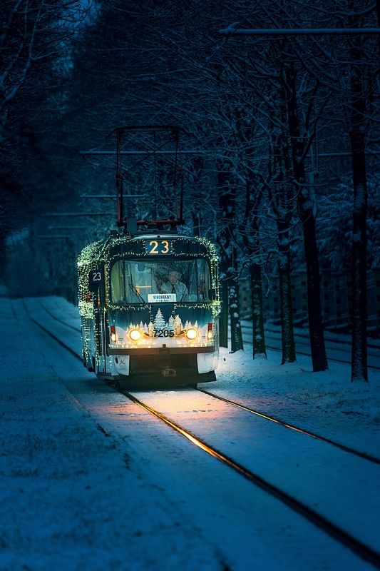 Новогодний трамвай