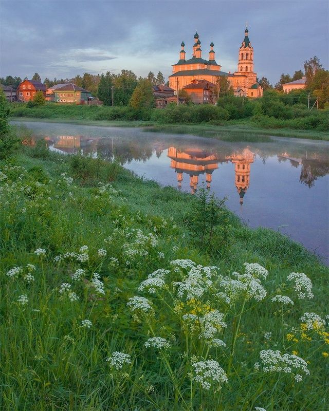 Утро на реке Кострома