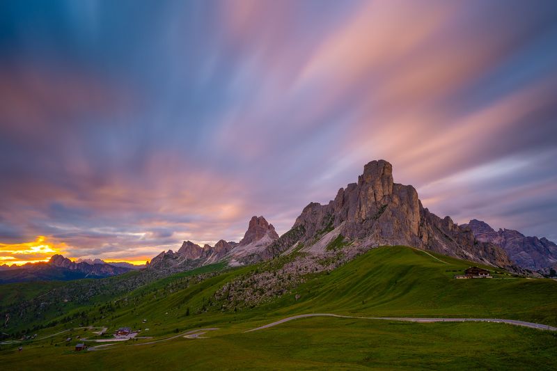 Sunset in Passo Giau