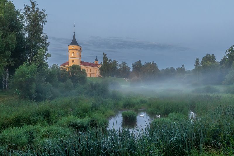 Утро с видом на замок Мариенталь.