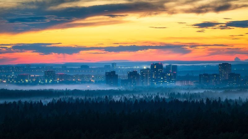 Пермь после заката