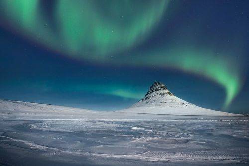 Church Mountain and Northern Lights