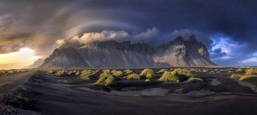 Clouds in Stokksnes
