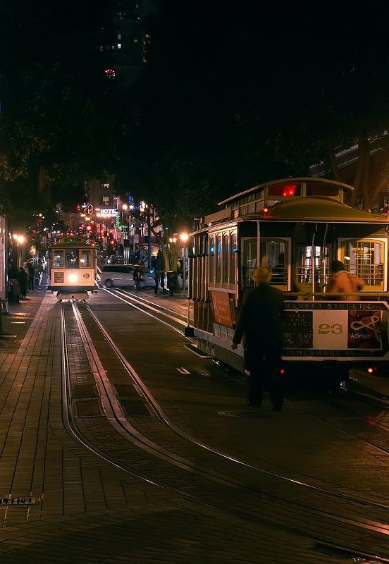 San Francisco Powell street   Night  on the Powell streetphoto preview