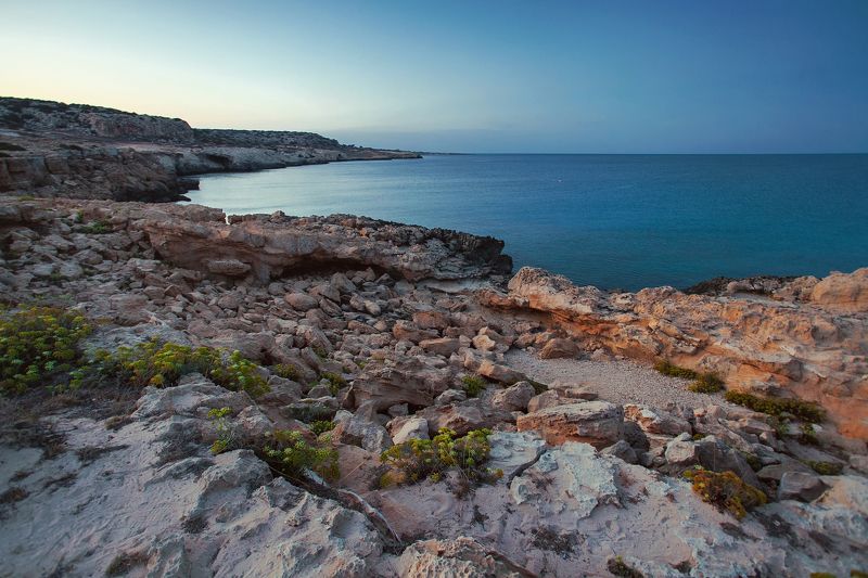Кипр, КавоГреко, мыс, море, закат,  Кипрское спокойствиеphoto preview