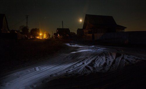 Деревня Сельцы и... фонарик