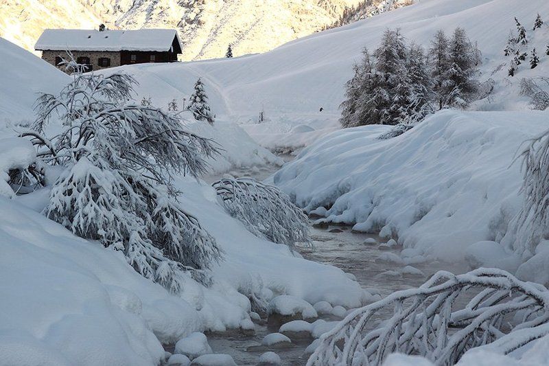 река, мороз, италия Морозное утроphoto preview