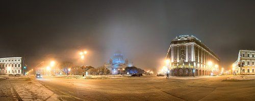 Исаакиевская площадь туманным вечером... 2