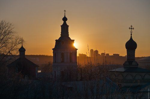 Московские весенние рассветы и закаты
