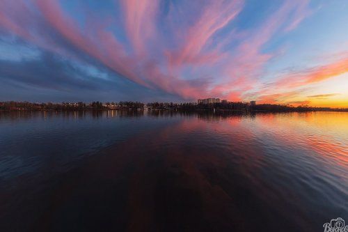 Закат на Котовском заливе.