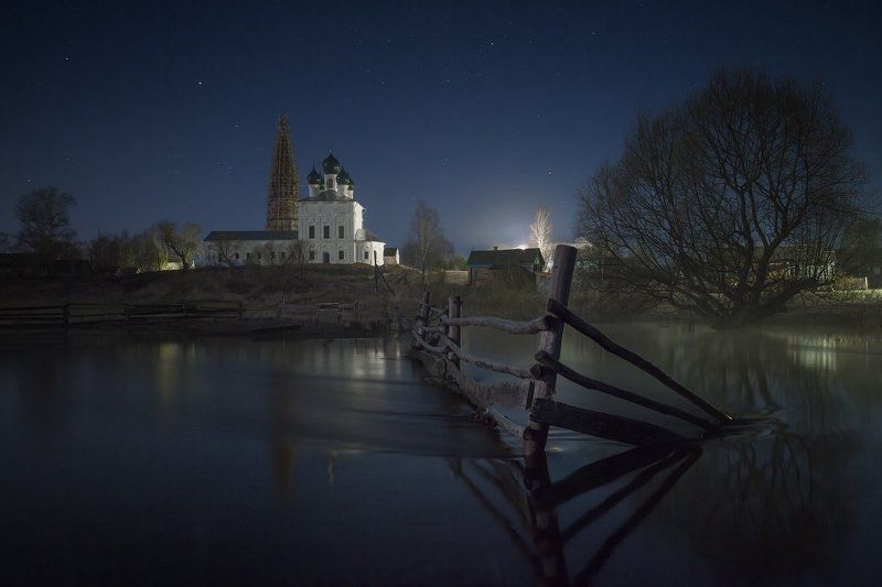 Осенево, Пейзаж, Река Ночное весеннее Осеневоphoto preview