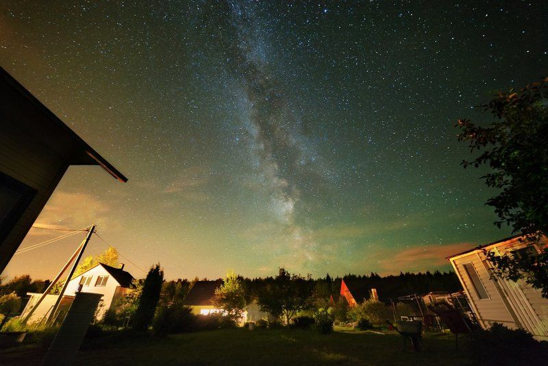 Космос, Млечный путь, Спасс Косицы, Верея Мой дом в летнюю ночьphoto preview