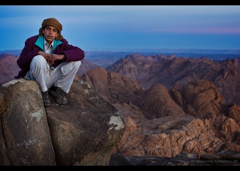 египет, горы, синай, моисей, бедуин, рассвет, egypt Гора Моисея | молодой бедуинphoto preview