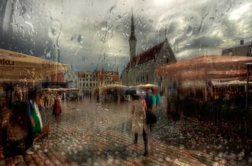 летний дождь в Таллине...