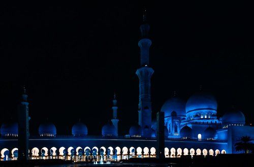 Ночная мечеть шейха Зайда в Абу Даби