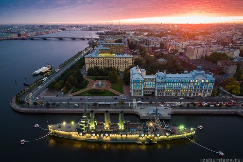Осенний Петербург с квадрокоптера