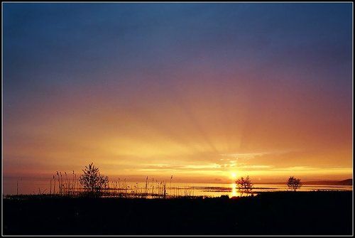 Закат над Плещеевым озером.