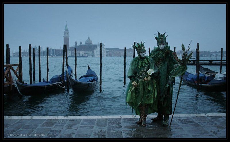 италия, венеция, карнавал, маски, italy, venice, venezia, mask, carnival, carnevale, гондолы, гондола Венецианский карнавал (Пробуждение)photo preview