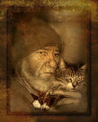 Старик и его кошка