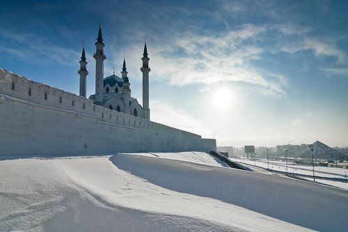 Морозная утренняя Казань