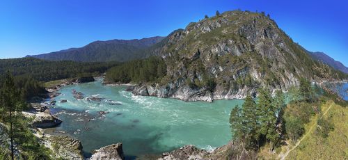 Река Катунь в районе Чемала