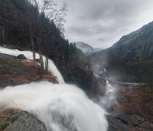 Водопад Skjervsfossen