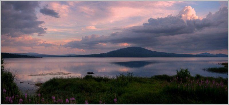 Закат на озере Зюраткульphoto preview