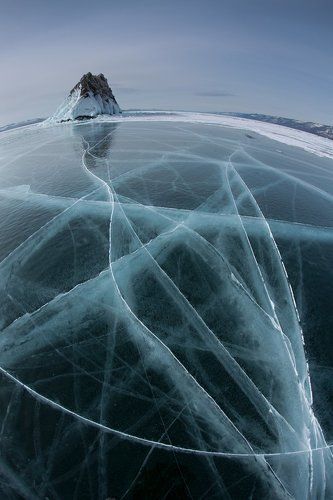 Baikal ice.