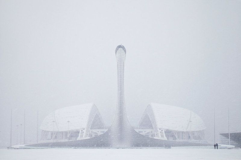 сочи, олимпийский парк, фишт, факел Снежный лебедьphoto preview
