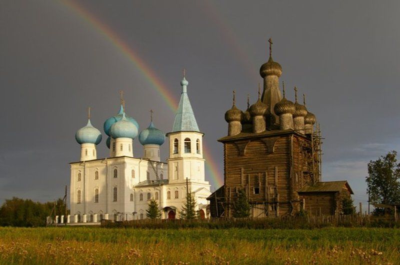 Заостровье Архангельск деревянный храм