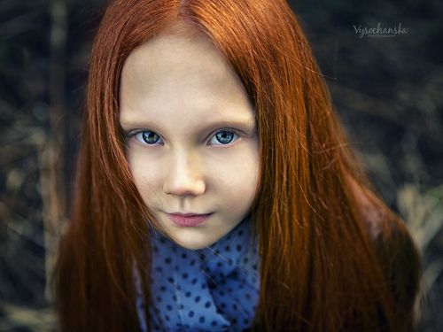 red hair girl - девочка с огненными волосами