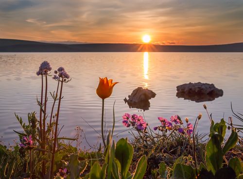 Рассвет на Кояшском озере