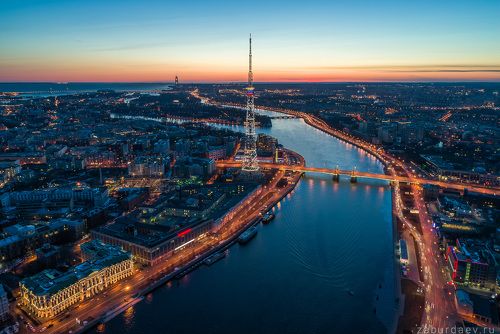 Петербург с квадрокоптера — оттепель