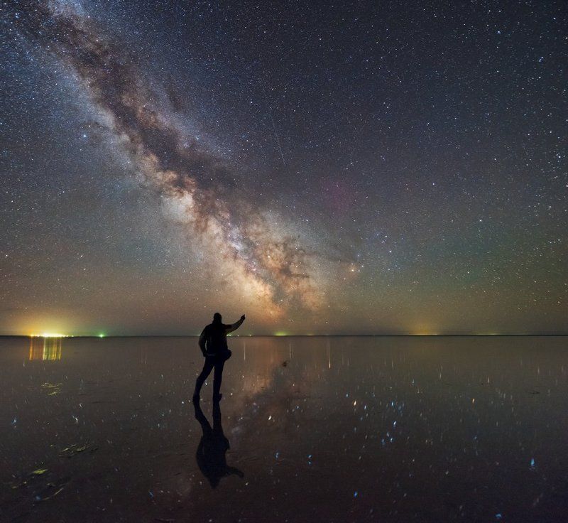 Млечный путь, Эльтон, озеро, Космос Дотянуться до небесphoto preview
