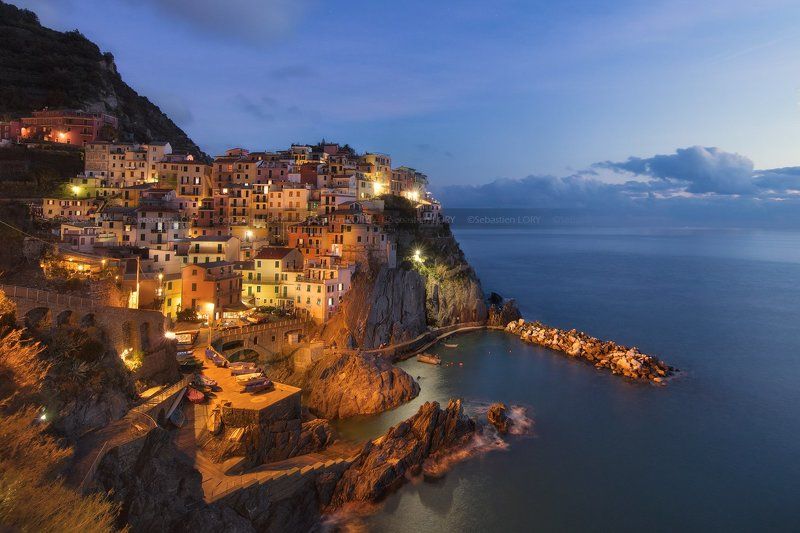 landscape,canon, bluehour, Cinque Terre, Italyphoto preview