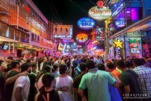 Nightlife at Pattaya Walking Street