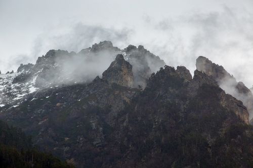Горы,Туман,Теберда ...