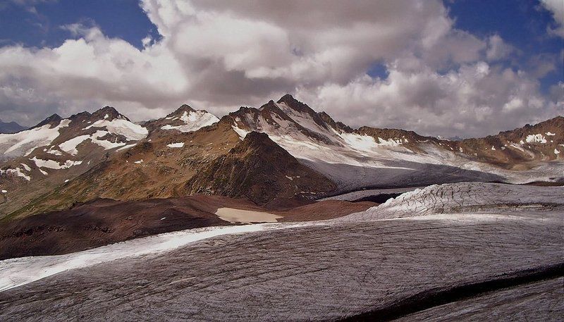 горы, пейзаж, кавказ,  небо, ледники, облака, снег, эльбрус Гора из тысячи гор...photo preview