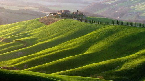 Зеленые холмы Тосканы