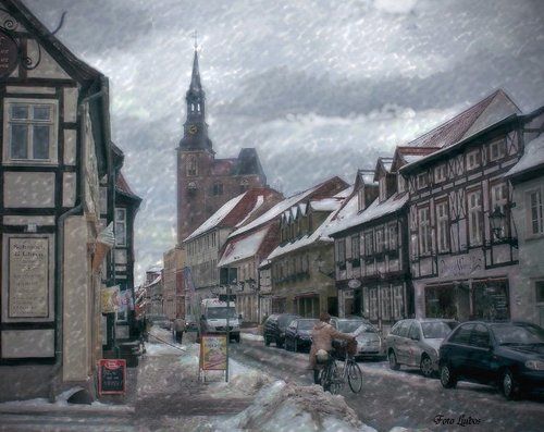 Зима в старом городе..