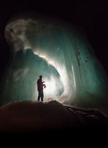 Inside the ice cave